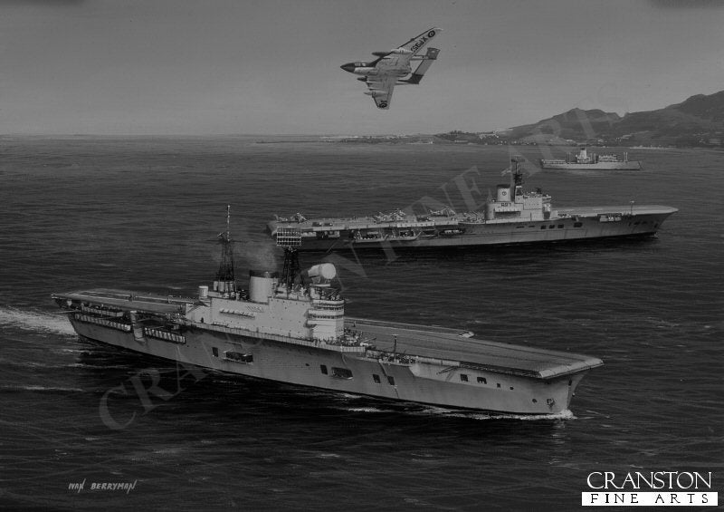 HMS Eagle and HMS Albion by Ivan Berryman (AP)