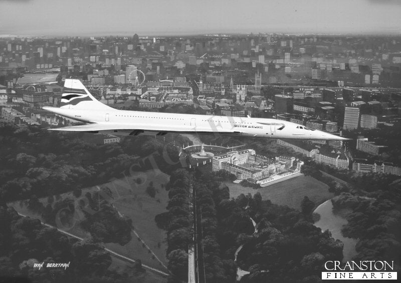 Concorde over London by Ivan Berryman. (AP)