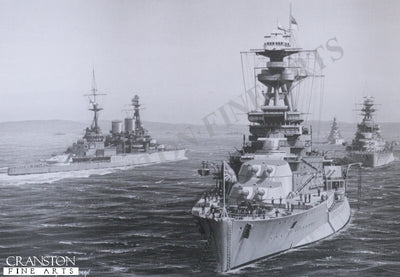 HMS Royal Oak by Ivan Berryman. (C)