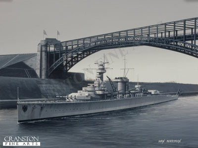 Deutschland Passing Through the Kiel Canal by Ivan Berryman. (B)