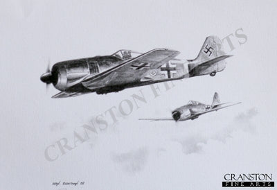 Willi Reschke's Fw190A8 of III./JG301 during October 1944 by Ivan Berryman. (P)