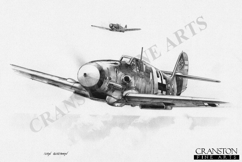 Hans-Ekkehard Bob, Bf109F by Ivan Berryman. (AP)