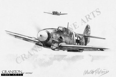 Hans-Ekkehard Bob, Bf109F by Ivan Berryman. (P)