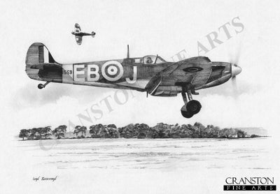 Sqn Ldr Maurice Brown - No.41 Sqn by Ivan Berryman. (P)