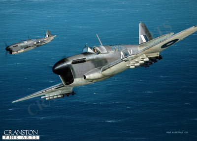 Fairey Firefly F Mk.Is of 1770 Sqn, 1945 by Ivan Berryman. (PC)