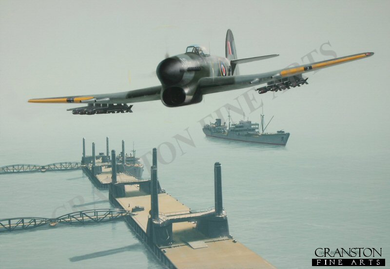JBII - Hawker Typhoon of Wing Commander J R Baldwin by Ivan Berryman. (APB)
