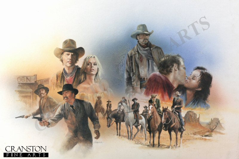 Original art for the book Texas Brazos by Chris Collingwood.