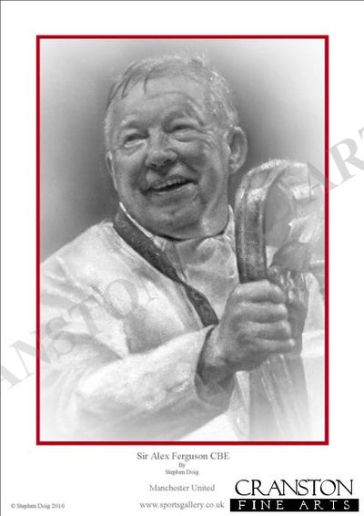 Sir Alex Ferguson CBE - European Glory by Stephen Doig.
