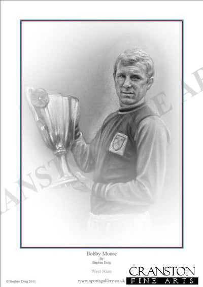 Bobby Moore - West Ham by Stephen Doig.