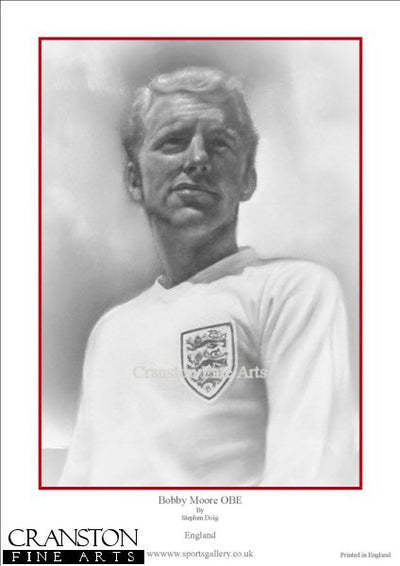 Bobby Moore OBE by Stephen Doig.