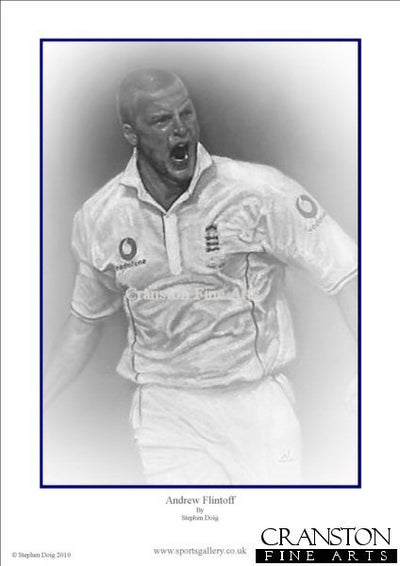 Andrew Flintoff by Stephen Doig.