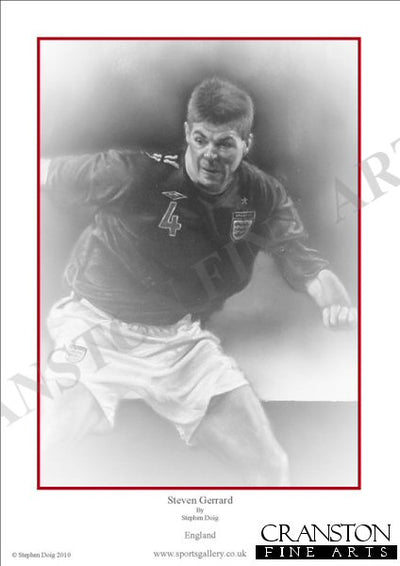 Steven Gerrard - England by Stephen Doig.