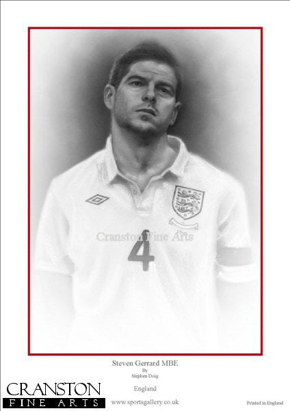 Steven Gerrard MBE by Stephen Doig.
