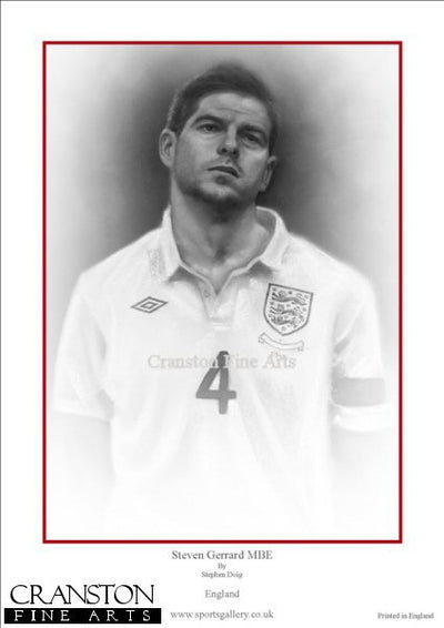Steven Gerrard MBE by Stephen Doig.