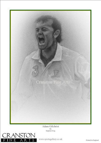 Adam Gilchrist by Stephen Doig.