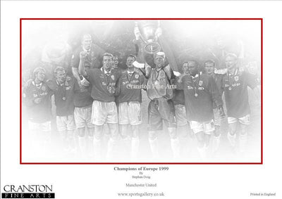 Manchester United - Champions of Europe 1999 by Stephen Doig.