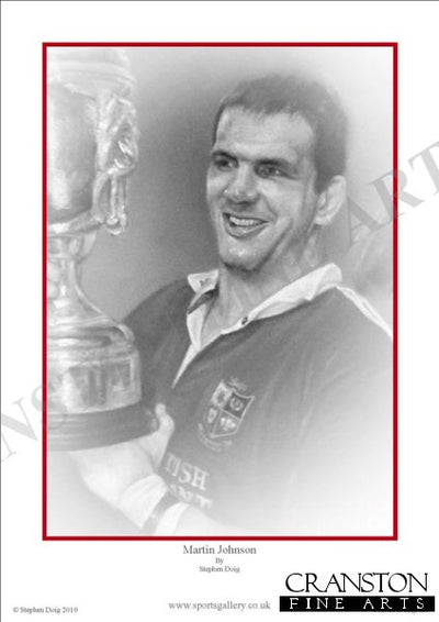 Martin Johnson - The Lions by Stephen Doig.