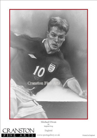 Michael Owen - England by Stephen Doig.