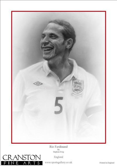 Rio Ferdinand - England by Stephen Doig.