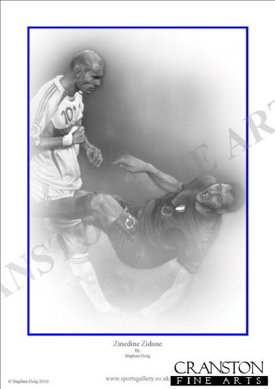 Zinedine Zidane by Stephen Doig.
