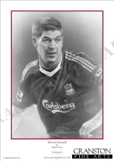 Steven Gerrard - Liverpool by Stephen Doig.