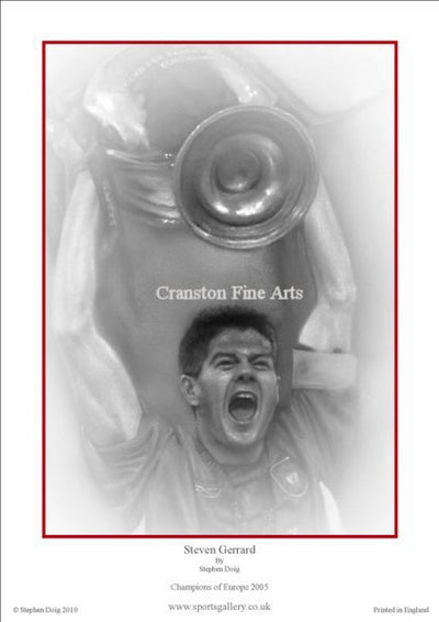 European Champions 2005 - Liverpool - Steven Gerrard by Stephen Doig.