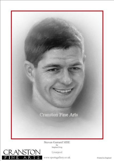 Steven Gerrard MBE by Stephen Doig.