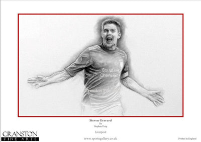 Steven Gerrard - Liverpool Legend by Stephen Doig.