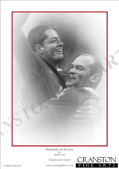 Hernandez and Rooney - Manchester United by Stephen Doig.