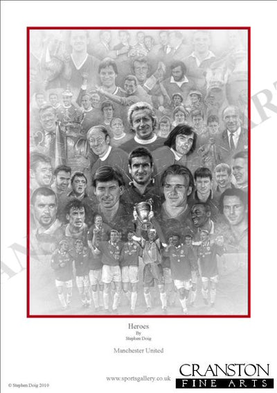 Manchester United Heroes by Stephen Doig.