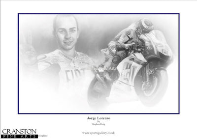 Jorge Lorenzo by Stephen Doig.