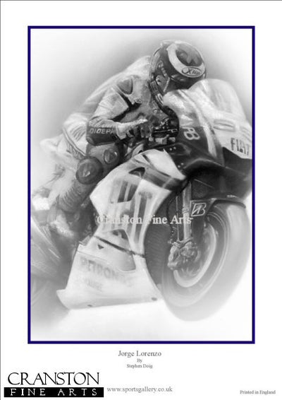 Jorge Lorenzo by Stephen Doig.