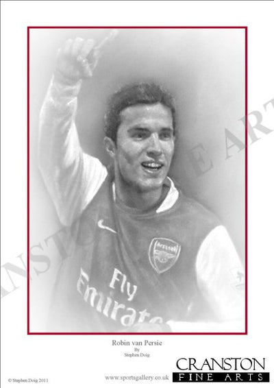 Robin van Persie by Stephen Doig.