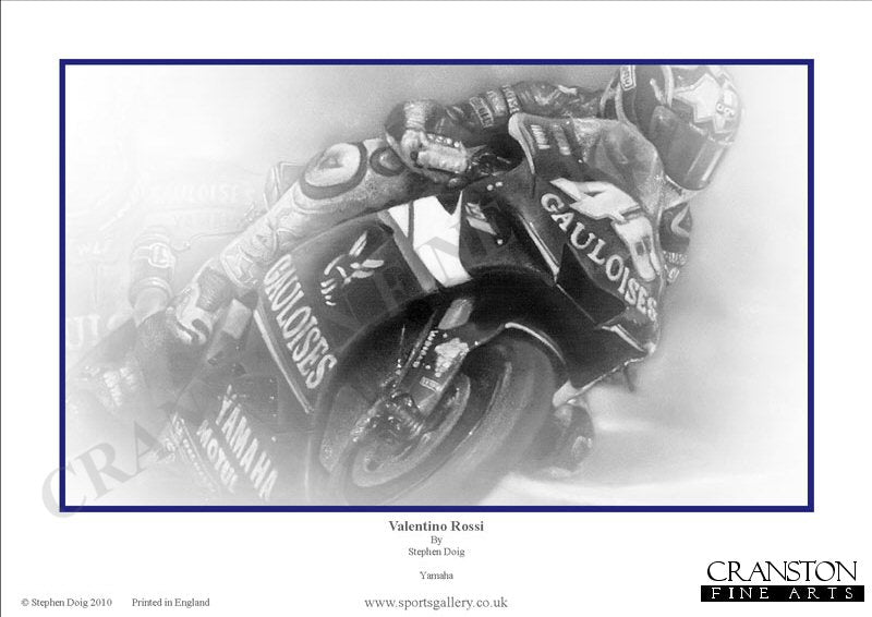 Valentino Rossi - Yamaha by Stephen Doig.