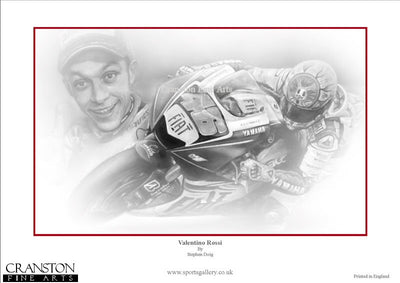 Valentino Rossi by Stephen Doig.