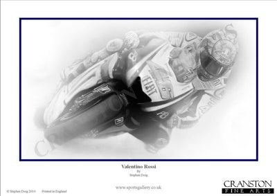 Valentino Rossi by Stephen Doig.