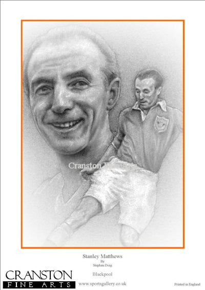 Stanley Matthews - Blackpool by Stephen Doig.