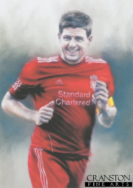 Steven Gerrard - Liverpool Captain by Stephen Doig. (P)