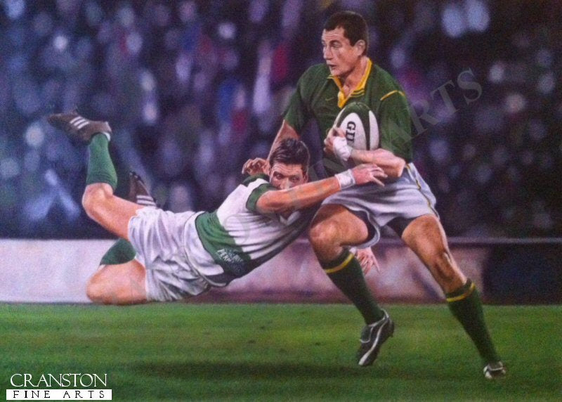 Tribute to South African Springbok Thinus Delport by Robert Highton.