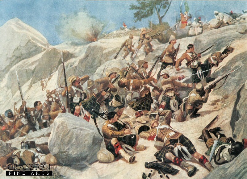 Storming of Dargai Heights by the 1st Gordon Highlanders by Richard Caton Woodville (PC)