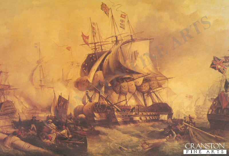 The Battle of Trafalgar by William Stuart.