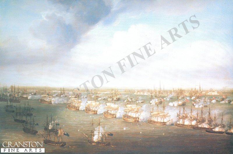 The Battle of Copenhagen, 2nd April 1801 by Nicholas Pocock.