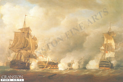 HMS Defence at the Battle of the Glorious 1st June 1794 by Nicholas Pocock (B)