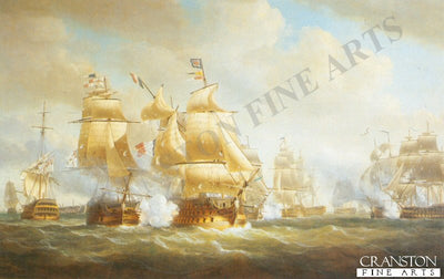 Duckworths Action at San Domingo, 6th February 1806 by Nicholas Pocock.