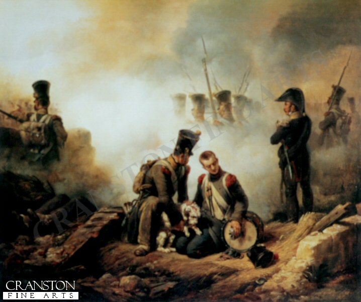The Dog of the Regiment is Wounded by Horace Vernet.