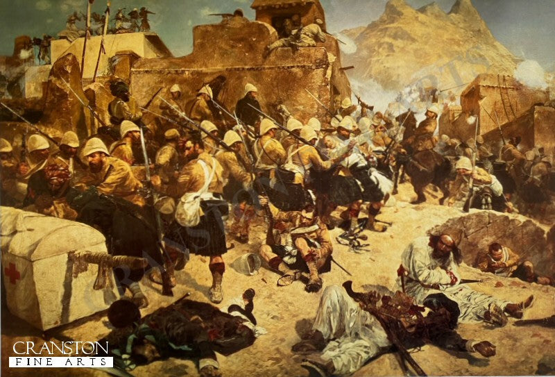 92nd Highlanders at the Battle of Kandahar by Richard Caton Woodville (GL)