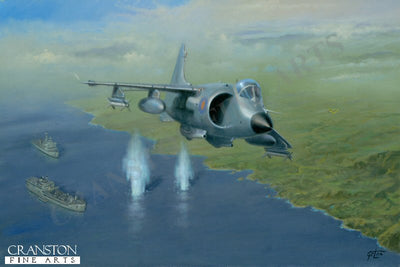 Action Over San Carlos by Geoff Lea.