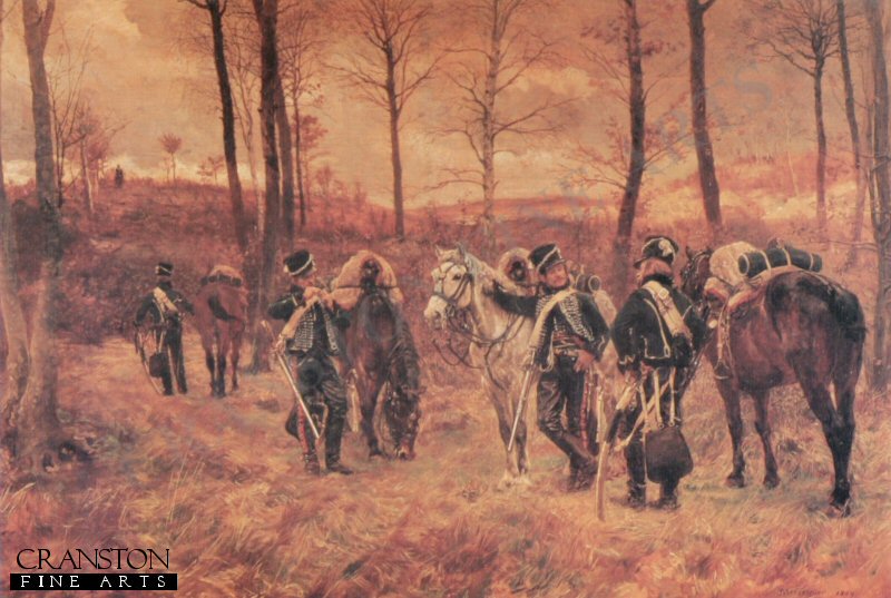 Petit Poste de Grand Garde, Hussars of the 8th Regiment by Jean Louis Ernest Meissonier.