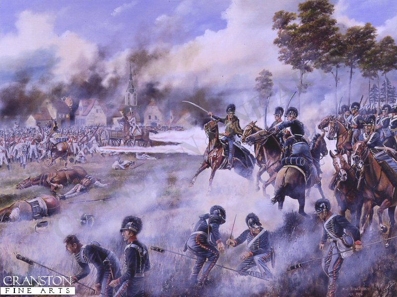 The Rocket Brigade at the Battle of Leipzig, 16th-18th October 1813 by David Rowlands. (AP)