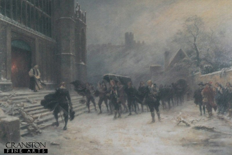 Funeral of Charles I, St Georges Chapel, Windsor by Ernest Crofts.